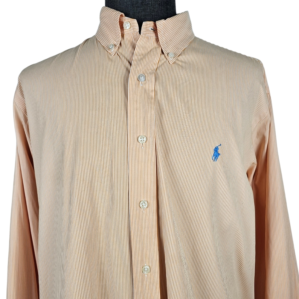 Polo Ralph Lauren Custom Fit Men's Long Sleeve Button Down Collar Pony Size XXL